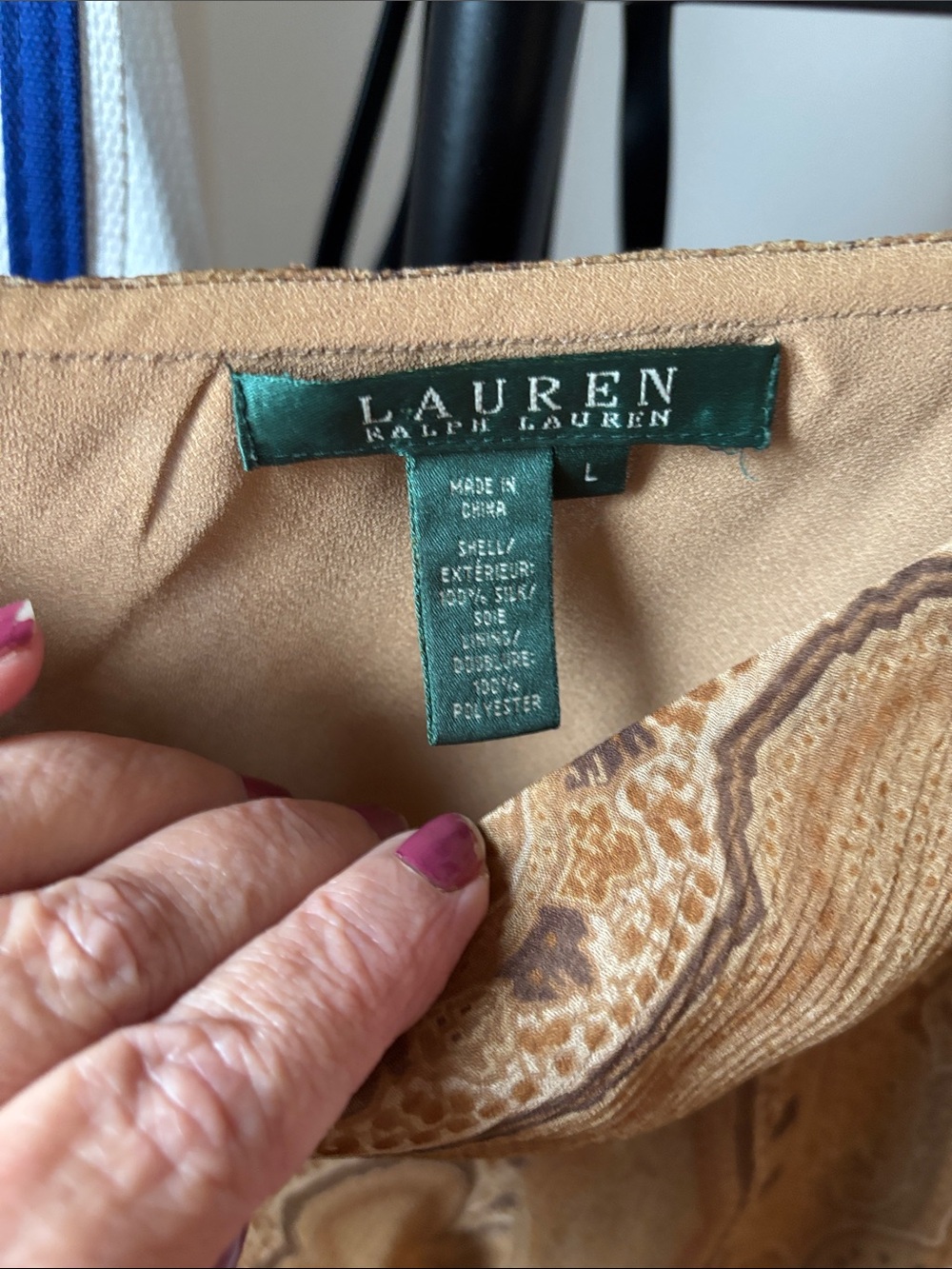 Bohemian Paisley Maxi Skirt in Warm Golden Brown - Picture 2 of 6